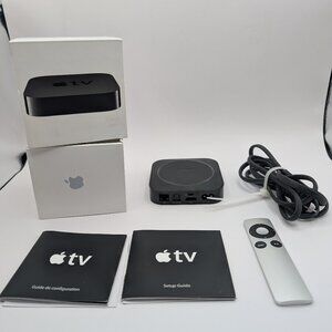 Apple TV (3rd Gen) HD Media Streamer A1469 + Remote + Power Cord + Box TESTED